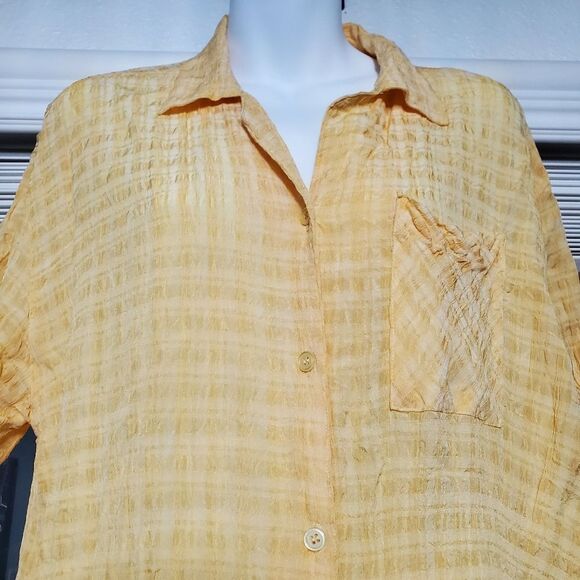 Capacity yellow blouse - Picture 3 of 4